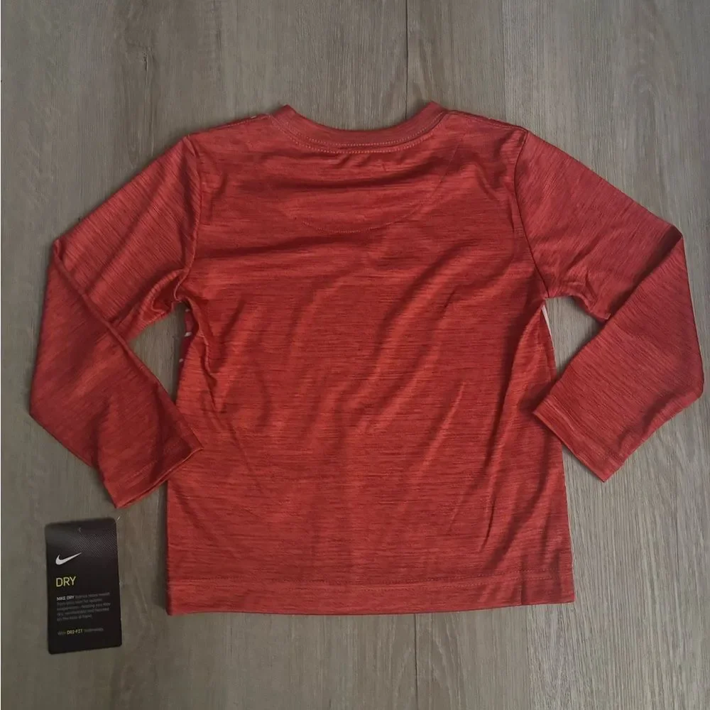 Nike Kids Red Long Sleeve Shirt